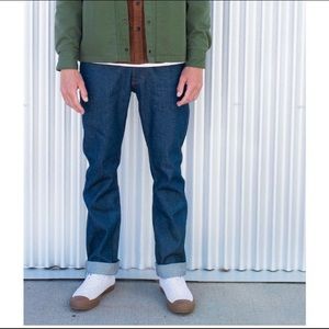 Topo Designs NWT 5 Pocket Pants Slim Straight Denim Jeans Size 36